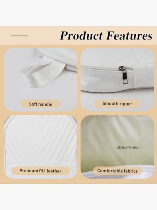 Mini PU Leather Backpack Purse Adjustable Strap Daypack main image 5